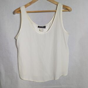 Vintage Studio J Women's Elegant White Tank Top